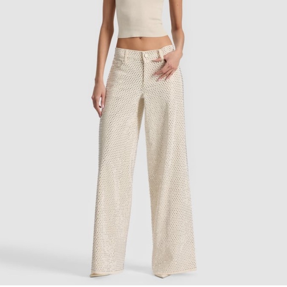 Alice Olivia TRISH EMBELLISHED JEANNew with tag
